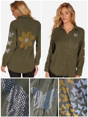 Lauren Moshi Crystal Butterfly Daisy sloane shirt
